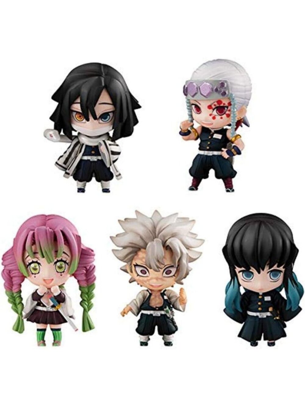 Demon Slayer Kimetsu Tanjiro & Hashiras Mascot Figure Set - Collectible Toys